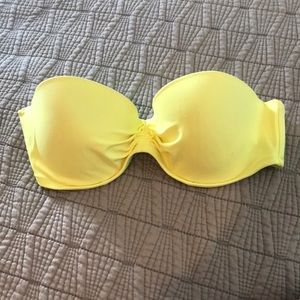 Victoria secret strapless neon bathing suit top